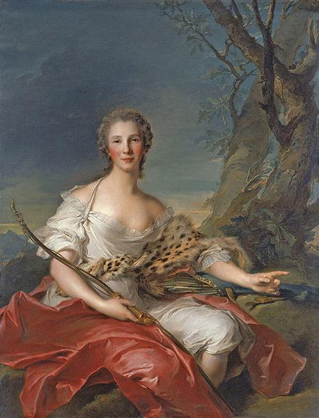 Jean Marc Nattier Portrait of Madame Bouret as Diana Germany oil painting art